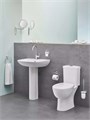 39429000 Bau Ceramic Унитаз напольный безободковый, вертикальный выпуск, белый 39429000