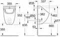 39438000 Bau Ceramic Писсуар, скрытый монтаж, альпин-белый 39438000