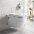 39538000 Euro Ceramic Унитаз подвесной безободковы, каскадный смыв, видимый крепеж, альпин-белый 39538000