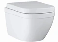 Euro Ceramic Унитаз подвесной с сиденьем для унитаза, альпин-белый 39554000