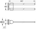 Selection Держатель для полотенца, поворотный, фантомный чёрный 41219KF0