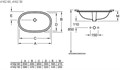 4162 5001 O.NOVO Раковина 530х320, встраиваемая, с переливом, Альпийский белый 41625001