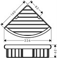 41710000 HG Logis Universal угловая полка 41710000