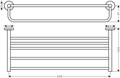 41720000 HG Logis Universal полка для полотенец 41720000