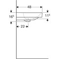 500.249.01.1 Smyle Square Раковина 75*48 см, белая 500.249.01.1
