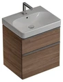 Geberit Smyle Square Шкафчик под раковину с двумя выдвижными ящиками, для раковины 60 см, высота 61.7 см, цвет "пекан" 500.352.JR.1