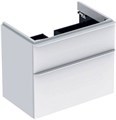 Geberit Smyle Square Шкафчик под раковину с двумя выдвижными ящиками, для раковины 75 см, высота 61.7 см, белый глянец 500.353.00.1