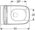 Smyle Square Унитаз подвесной безободковый Rimfree® в комплекте с сиденьем с плавным закрыванием SoftClose 500.683.01.2