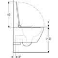 Smyle Square Унитаз подвесной безободковый Rimfree® в комплекте с сиденьем (сэндвич) с плавным закрыванием SoftClose и быстросъемный кре 500.685.01.2