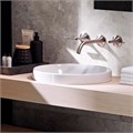 Geberit VariForm Раковина встраиваемая в столешницу круглой формы, D=40 см, без отв. под смеситель, с отв. перелива 500.700.01.2