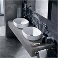 Geberit VariForm Раковина с установкой на столешницу овальной формы, 55х40 см, без отв. под смеситель, без отв. перелива 500.771.01.2