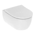 iCon Комплект из подвесного безободкового унитаза Rimfree c тонким сиденьем и быстросъемной крышкой с микролифтом (замена 500.784.01.1) 501.664.00.1