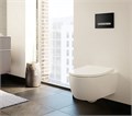 iCon Комплект из подвесного безободкового унитаза Rimfree c тонким сиденьем и быстросъемной крышкой с микролифтом (замена 500.784.01.1) 501.664.00.1