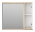 BALATON - 90 Зеркало-шкаф правый, комб. бежев. BAL-04090-03-01П