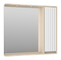 BALATON - 90 Зеркало-шкаф правый, комб. бежев. BAL-04090-03-01П