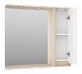 BALATON - 90 Зеркало-шкаф правый, комб. бежев. BAL-04090-03-01П