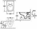 5660 HRR1 O.NOVO Комбипак (5660R0R1 Унитаз 360х560, подвесной, DirectFlush + 9M38S101 Сиденье для унитаза, Quick Release, Soft Closing) 5660HRR1