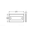 Visign for Style 12 кнопка смыва (пластик) для смывных бачков, матовый хром 597276