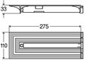 Advantix Vario Концевая заглушка 275 x 110, модель 4965.16 708931