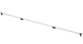 Advantix Vario (Visign SR4) Дизайн-вставка 300-1200 мм с компл. для монтажа и бок. накладками, белый, нержавеющая сталь, модель 4965.33 711887