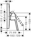 71267000S Set HG Logis Loop смеситель для душа встройка (71267000+01800180) 71267000S