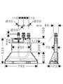 71310000S Set HG Logis смеситель для ванны на на 3 отверстия (71310000+13437180) 71310000S