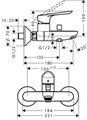 71403000 Logis E Смеситель для ванны, однорычажный, ВМ 71403000