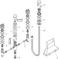 71456670S Set HG Vernis Shape смеситель на край ванны на 4 отверстия (71456670+13244180), матовый черный 71456670S