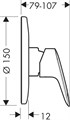 71606000S Set HG Logis смеситель для душа встройка (71606000+13620180) 71606000S