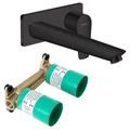 71734670S Set HG Talis E смеситель для раковины из стены излив 225 мм (71734670+13622180), матовый черный 71734670S
