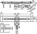 721671 Базовый элемент душевого лотка Advantix Vario 300 - 1200, пластик, мод. 4966.10 721671