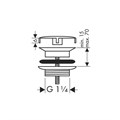 72528000S Set HG Rebris S смеситель для раковины настенный 2 отв. (72528000+13622180) 72528000S