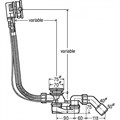 Visign MT5 Слив/перелив Simplex Trio 560 x 40/50, модель 6166.41 728007