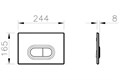 Loop O кнопка для 740-XXXX Нерж.сталь. VITRA 740-0940