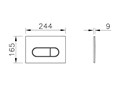 Панель смыва Root Round, белая 740-2200