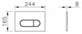 Root Round панель смыва, шлиф. золото 740-2225
