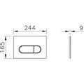 Панель смыва Root Round, никель 740-2295
