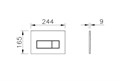 Root Square панель смыва, шлиф. золото 740-2325