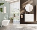 Подвесной безободковый SmoothFlush унитазZentrum Square (НУЖНА КРЫШКА 191-003-009, 810-003-009) 7484B003-0075