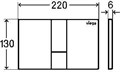 Prevista Панель смыва для унитазов Visign for style 24, пластик, цвет хром, модель 8614.1 773267