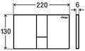 Prevista Панель смыва для унитазов Visign for Style 24, пластик, матовый хром, модель 8614.1 773274