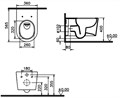 Подв-й б/обод. ун-з VitrA Nest QFlush (НУЖНА КРЫШКА 220-003R409) 7870B403-0075