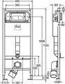 Prevista Dry (SET) Lean + ECO модуль для подвес унитаза 1120 x 490 мм + крепления + панель смыва Prevista Visign for Life 6, модель 8524.11 792831