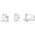 BASAL Combipack Подвесной унитаз +сиденье SoftClose и быстрое снятие 8.66E1.0.000.000.1