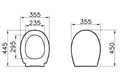 Универсальное сиденье для унитаза дюропласт с микролифтом 84-003-019