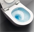 PURA унитаз подвесной безободковый 55х36/F Swirlflush с креплением белый глянцевый 8815FR511
