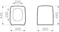 Metropole сиденье, дюропласт, микролифт, съемные петли VitrA 90-003-009