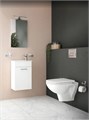 Комплект безободкового унитаза S20 с инсталляцией, кнопка хром Vitra 9004B003-7207