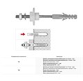 крепеж для раковины, писсуара 10х120 мм, (2х) (АНАЛОГ RS880146) 9034.9.000.000.1
