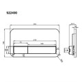 9224 90AN ViConnect клавиша смыва двухрежимная, пластик ABS, чёрный матовый 922490AN
